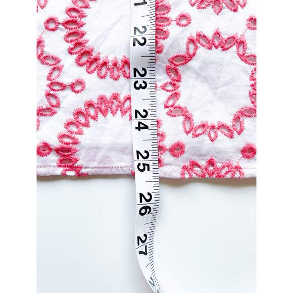 Women's Banana Republic Milly Collection Coral and White 2 Piece Set Size 14 - Picture 9 of 12